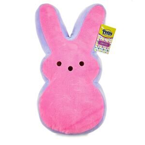 New peeps plush 12 inch bunny two toned pink and purple